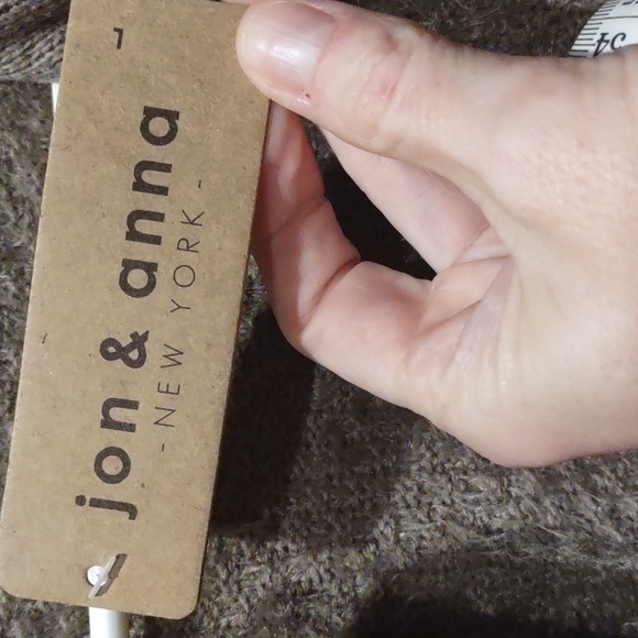 Cozy Gray Open-Front Sweater, L - Picture 4 of 10